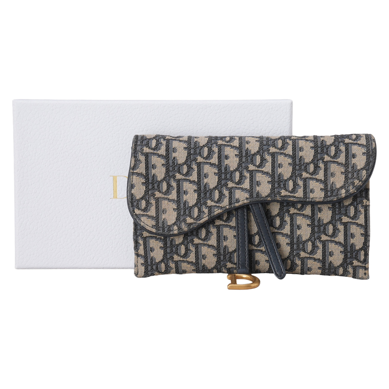 CHRISTIAN DIOR(USED)디올 오블리크 새들 스몰 체인 파우치